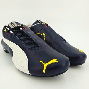 Puma- Scuderia Ferrari 10th Anniversary Future Cat Blue Leather Shoes Mens US 12